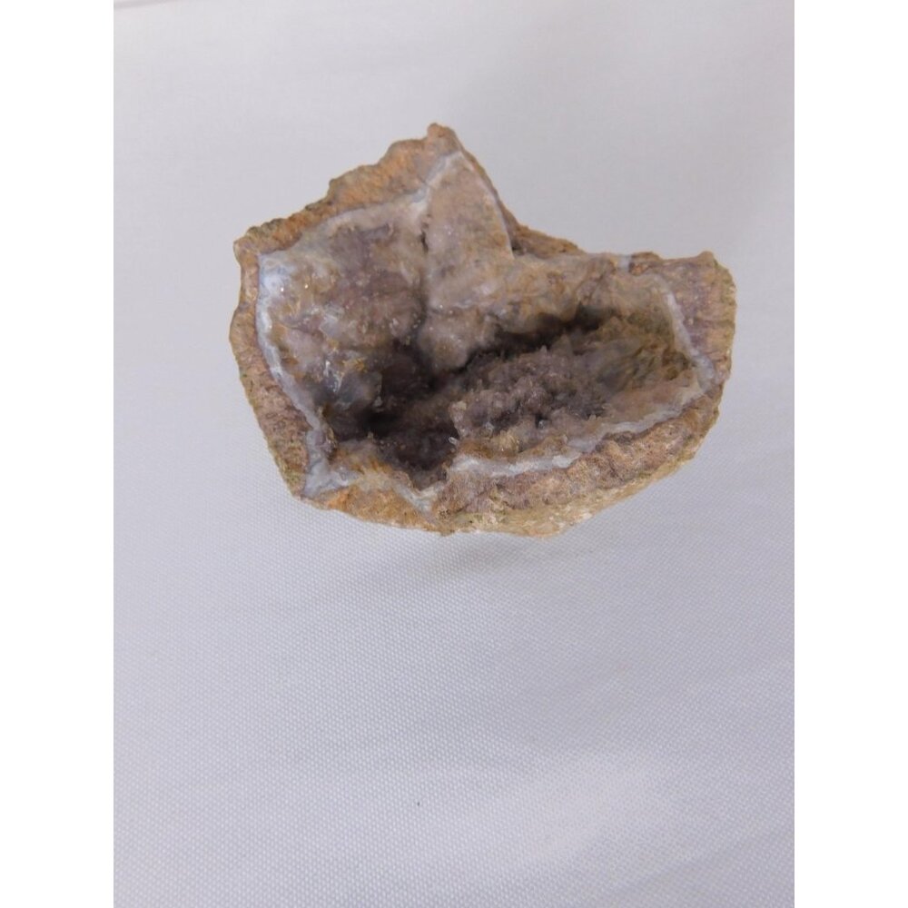 Natural Quartz Geode Half Druzy Crystal Cluster Witch Altar Decor Stone Specimen
